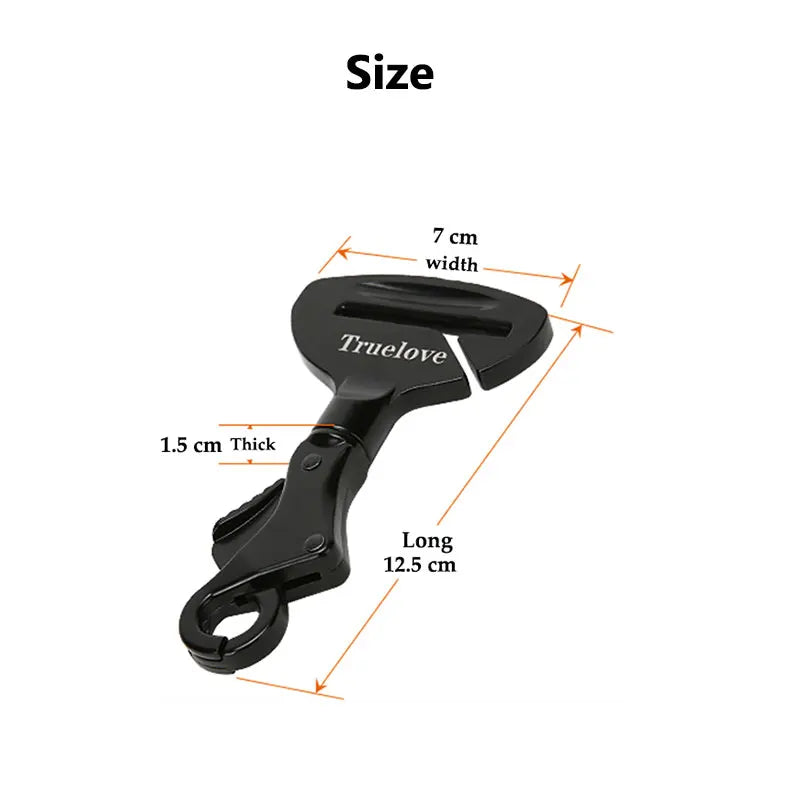 Truelove Hundsäkerhetsbälte för Bil - Metallspänne och Sele