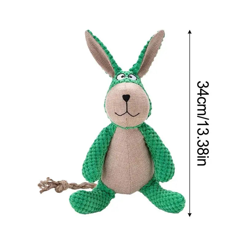 Tough Squeaky Rabbit – Hållbar Tuggleksak för Hundar